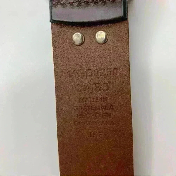 Dickies Men’s Brown Leather Belt - Picture 6 of 8